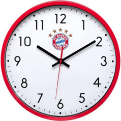 FC Bayern Munich Logo Sienas pulkstenis Sarkans / Balts