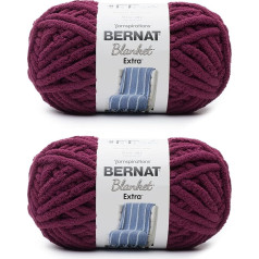 Bernat Blanket Extra Burgundy Plum dzija - 2 iepakojumi pa 300g - Poliesters - 7 Jumbo - 97 jardi - Adīšana / tamborēšana