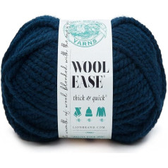 Lion Brand dzija Wool-Ease Thick and Fast Yarn Mīksta, apjomīga dzija adīšanai, tamborēšanai un amatniecībai, 1 šķeteris - Petrol