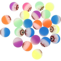 Tomaibaby Pack of 24 Halloween Eyeball Toy Halloween Bouncy Balls Gumijas Eyeball Toy Bouncy Ball for Halloween Party Supplies