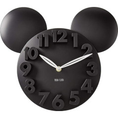 Meidi pulksteņa moderns dizains Mickey Mouse lieli skaitļi 3D sienas pulkstenis Home Decor melns