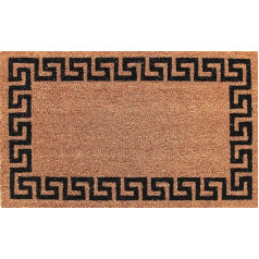 Coco&Coir® Premium kokosriekstu paklājs | kokosriekstu paklājs ar neslīdošo PVC | kāju tīrītājs ieejas zonām | izmantošanai ārpus telpām un telpās | 45 x 75 cm