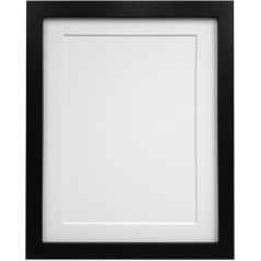 Frames by Post 25 mm plats H7 bildes rāmis ar baltu stiprinājumu 30 x 20 collu A2 izmēra attēlam, plastmasas stikls, melns