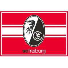 SC Freiburg paklājs sarkanbaltsarkans