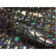 LushFabric Mermaid Scales Print Audums Wrap 2 Way Stretch Lycra Spandex Bikini kostīmu kleita rotājums 57