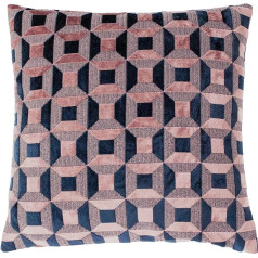 Paoletti Blush Navy Blue polstera pildīts spilvens 45cm x 45cm