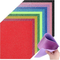 VGOODALL 30 Glitter Foam loksnes Glitter Card papīrs A4 Krāsains Glitter Card Craft Invitation Card Party Decoration