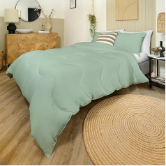 Night Lark 10,5 TOG KING SIZE SEERSUCKER COLLECTION LUXURY BEDDING HYPOALLERGENIC MACHINE WASHABLE MEADHER GREEN