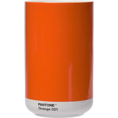 Pantone porcelāna vāze ar dāvanu kastīti, burka, dekoratīva augstas kvalitātes ziedu vāze, 1 litrs, oranžā 021 C