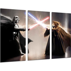 Sienas attēls Star Wars Darth Vader 97 x 62 cm Koka druka XXL formāta mākslas darbu druka Ref.26292