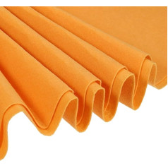 PATIKIL Akrila mīkstās filca auduma loksnes šķiedras amatniecības loksnes gaiši oranžas 39 collas x 39 collas kvadrātveida 1 mm biezas DIY mākslas amatniecība