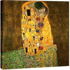 Wieco Art Gustavs Klimts Glezniecība Reprodukcijas eļļas glezna uz Stretcher Frame un ierāmētas Modern Giclee mākslas darbu attēli uz audekla Sienas māksla gatavs pakārt Home Decor XL