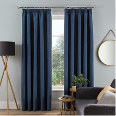 Sleepdown Textured Ribbed Pencil Pleat Blackout aizkari Siltumizolācijas aizkari guļamistabai Dzīvojamā istaba 66