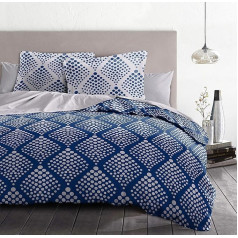 Home Linge Passion 3 gabalu sega 100% kokvilna, 57 diegu saskaita, divvietīga, 240 x 260 cm Fibula Blue