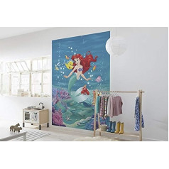 Komar Disney tapetes | ARIEL SINGING | 184x254 cm | tapetes, sienas dekori, Ariel, princese, bērnistaba, meitenes istaba, nāras | 4-4020