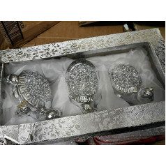 CRYSTAL CROWN Silver Glitter Ornaments with Rhinestones Gift | Sea Turtle Statue Sculpture Model Accessories for Living Room Office Home Decor Gift for All Occasions