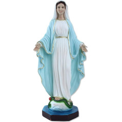 Bezvainīgās Madonas statujas no sveķu rezīna augstums 40 cm ar rokām apgleznotas