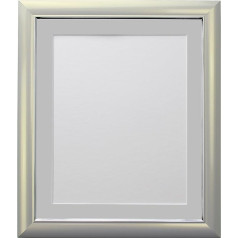 FRAME BY POST, Foto/plakāta rāmis Soda plastmasas sudraba 21 x 10 collas 3 attēliem 7 x 5 collas