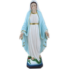 Nevainojamā Madonas statuete no sveķu sveķu masas Augstums 50 cm Ar rokām apgleznota