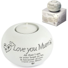 Said with sentiment by Arora Design - Love You Mum - Tējas gaismas turētājs