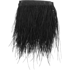 NUOBESTY Strausu vilnas josta Apģērbu aksesuāri Dariet to pats Balta mežģīņu šalle Amatniecības lentes Lentes mežģīņu apdares Dabiski krāsota apdare Fringed Trim Edge Stripe Audums