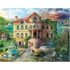 Ravensburger 17464 Cove Manor Muižas puzles, melnas krāsā