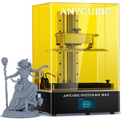 ANYCUBIC Photon M3 Max 3D printeris, sveķu 3D printeris ar 13,6 collu 7K melnbalto ekrānu un Anycubic auto pildījumu, drukas izmērs 298 x 164 x 300 mm, drukas ātrums 60 mm/h