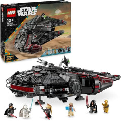 LEGO Star Wars Dark Millennium Falcon, Zvaigžņu kuģa komplekts, konstruktors bērniem, dzimšanas dienas dāvana zēniem, meitenēm un faniem, piedzīvojumu rotaļlieta 75389