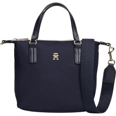 Tommy Hilfiger Sieviešu POPPY SMALL TOTE CORP AW0AW16478 Tote Bag, Space Blue, Space Blue