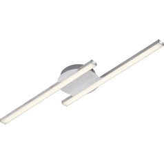 Briloner Leuchten - LED griestu gaisma, 2 spuldzes, 2 x 6 W, silti balta gaisma, 55,4 cm, alumīnija krāsa