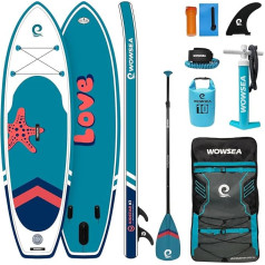 WOWSEA Pioneer P1/P2 Stand Up Paddling Board Piepūšamā, izturīga un stabila rotaļu dēlis, atpūtas un atvēsinoša airu dēlis SUP ar visiem piederumiem