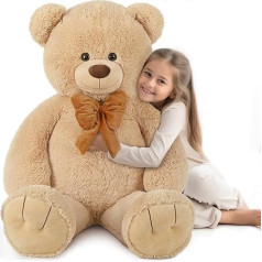 MorisMos 120 cm Giant Teddy Bear, 1.2 m Teddy Bear, Large XXL Cuddly Bear, Stuffed Toy, Plush Toy, Birthday Gift for Children