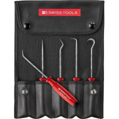 PB Swiss Tools Mini instrumentu komplekts ar knaiblīšiem PB 8685.Set CBB | 100% Šveices ražojums | 5 detaļu komplekts ar knaiblīšiem O-Ring, bremžu, dzinēja, transmisijas blīvējumiem