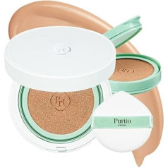 PURITO SEOUL Wonder Releaf Centella BB Cushion #23 Natural Beige, tonālais krēms, Korejas Centella, grims, ilgnoturīgs, nevainojams pārklājums, K-Beauty, 15 g, 0,52 fl.oz