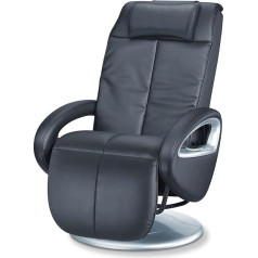 Beurer MC 3800 Shiatsu-Massagessel, Massagestuhl für eine wohltuende Entspannungs-Massage von Rücken und Beinen, mit Vibrationsmassage, schwarz