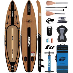 Airu dēlis Wood Effect ar kajaka komplektu un visiem piederumiem Explorer 12'0.0 cm SUP