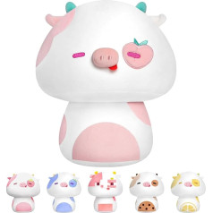 Mewaii 36 cm persiku govs sēņu formas Kawaii Cuddly Toy Pildīta rotaļlieta Throw Toy spilvens plīša spilvens pildīta rotaļlieta dāvana bērniem no 3 gadiem