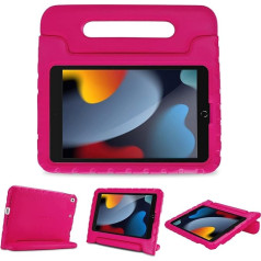 ProCase bērnu futrālis ar statīvu iPad 10,2 collu/iPad Pro 10,5 collu/iPad Air 3rd 10,5 collu, īpaši viegls triecienizturīgs, izturīgs, bērnu aizsargvāciņš ar kabrioleta rokturi un statīva funkciju Magenta