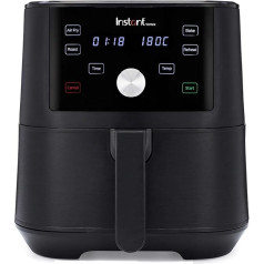 Instant Pot Brands Vortex 4-in-1 karstā gaisa cepeškrāsns, 1700 W, 5,7 L, mini cepeškrāsns, veselīga karstā gaisa cepšana, cepšana, grauzdēšana un ēdiena sildīšana, melns