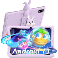 DOOGEE U9 Kid Children, planšetdators bērniem, 10 collas, planšetdators bērniem, 7GB RAM + 64GB ROM/TF 1TB, planšetdators bērniem, planšetdators bērniem no 3 gadu vecuma, WiFi 6, 5060 mAh/OTG, iepriekš instalētas bērnu programmas, bērnu bloķ