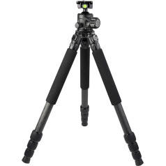 TINKTEEK Wing Carbon Tripod Panorama Ball Head bez centrālās kolonnas 134 cm Slodzes ietilpība 8 kg