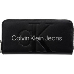 Calvin Klein Jeans sieviešu maksts ar rāvējslēdzēju un mono kabatā ar monētu kabatiņu