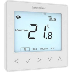 Heatmiser NeoStat Wifi NeoWifi sērijas viedais programmējamais istabas termostats UFH ar apsildāmajām grīdām - nav nepieciešams NeoHub