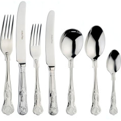 Arthur Price 44 TLG. Kings 6 Personen Kantine, Edelstahl, Silber, 46 x 29,5 x 10 cm