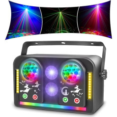 Disco Light Party Light, DMX efekta prožektors T107 LED RGB gaismas DJ projektors Mūzikas kontrolēta DJ disko gaisma bāriem KTV Ģimenes salidojums Halovīni Kāzu dzimšanas diena