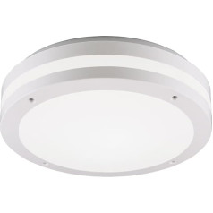 Trio Leuchten Piave 676960131 LED āra griestu gaisma Plastmasas matēts balts ar 12 vatu LED kustības sensoru