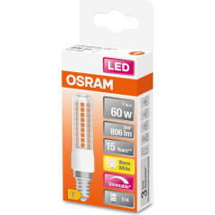 OSRAM LED Superstar Special T Slim, Dimmable Slim LED Special Lamp, E14 ligzda, Warm White (2700 K), parasto 60 W spuldžu aizstājējs, 6 gab. iepakojumā