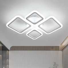 Pheashine Griestu gaisma LED 48 W Modernā griestu gaisma LED Square White Acrylic LED griestu apgaismojuma lampas viesistabai, guļamistabai, gaitenim, virtuvei Cool White 6500 K