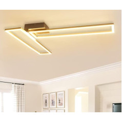 Depuley LED griestu gaisma Dimmable Modernā dzīvojamā istaba Dimmable griestu gaisma balta ar tālvadības pulti 40 W 2 spuldzes rāmis Grozāms metāla hroma griestu apgaismojums guļamistabai ēdamistabai birojam