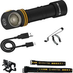 Armytek Elf C2 v2 priekšējais lukturis Warm White 1023 Lumen LED lukturis ar mikro USB uzlādējamu akumulatoru